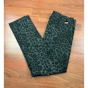 Calvin Klein Women's Pull On Stretch Pants Leopard Size Medium